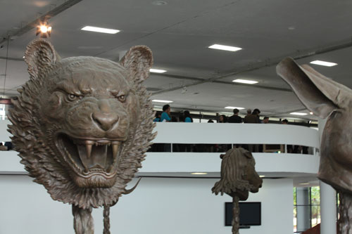 Ai Weiwei. <em>Circle of animals,</em> 2010. Installation detail.
