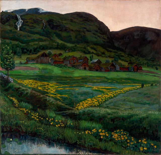 Nikolai Astrup. A Clear Night in June, 1905-07. Oil on canvas, 148 x 152 cm. The Savings Bank Foundation DNB/The Astrup Collection/KODE Art Museums of Bergen. Photograph © Dag Fosse/KODE.