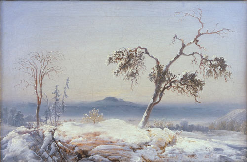 Peder Balke. Finnmark Landscape, c1860. Oil on canvas, 34.9 x 52 cm. Collection of Asbjørn Lunde, New York. © Photograph courtesy of the owner.