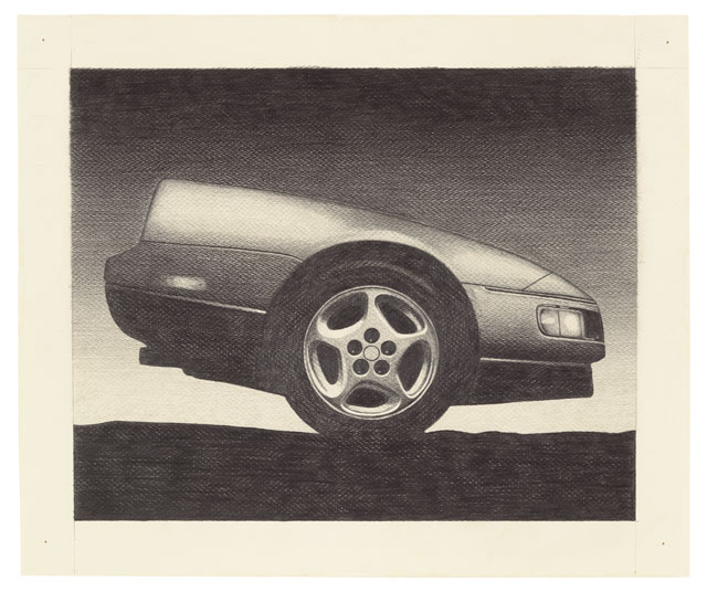 Peter Cain. Z, 1990. Graphite on paper, 16 1/2 x 20 1/2 in (42 x 52 cm). © Peter Cain, courtesy Matthew Marks Gallery.
