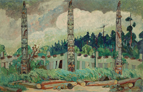 Emily Carr. Tanoo, Queen Charlotte Island, BC, 1913. Courtesy of Royal BC Museum, BC Archives, Canada.