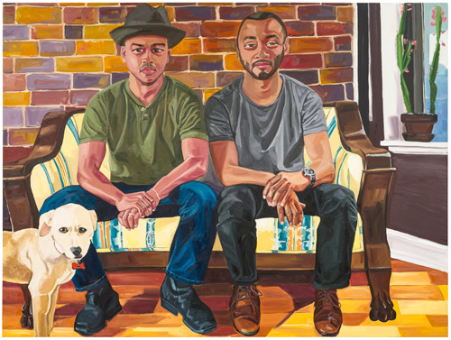 Jordan Casteel. Hamilton Cousins, 2015. Oil on canvas, 54 x 72 in.