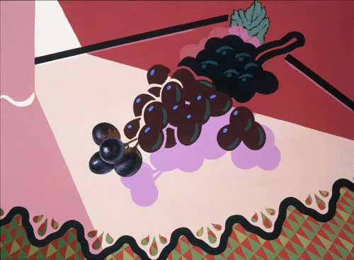 Patrick Caulfield. Selected Grapes, 1981. Acrylic on canvas, 45.7 x 60.8 cm. British Council Collection.