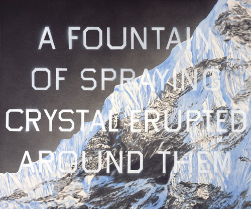Ed Ruscha, <em>Fountain of Crystal</em>, 2009. © Ed Ruscha. Courtesy of Gagosian Gallery. Photo credit: Paul Ruscha.