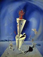 Salvador Dalí. <em>Apparatus and hand</em>, 1927. Oil on panel, 62.2 x 47.6 cm. Salvador Dalí Museum, St Petersburg, Florida ã Salvador Dalí. Fundació Gala-Salvador Dali, DACS, 2007