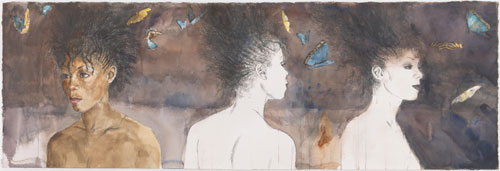 David Remfry. Untitled, 2010. Watercolour and graphite on paper, 51 x 153 cm. © David Remfry.