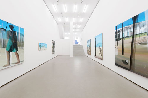 Marc Desgrandchamps. Solitudes, 2014. Installation view. Galerie EIGEN + ART Berlin. Photograph: Uwe Walter, Berlin.