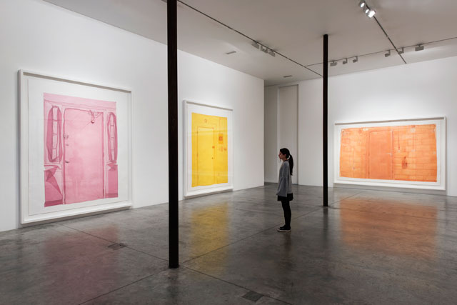 Do Ho Suh. Left to right: Entrance, Ground Floor, 348 22nd Street, New York, 10011, USA, 2015; Entrance, Unit 2, 348 West 22nd Street, New York, NY 10011, USA, 2016; Entrance, Unit G5, Union Wharf, 23 Wenlock road, London, N1 7SB, UK, 2016.
Installation view, Do Ho Suh: Passage/s, 2017, Victoria Miro Gallery I, London. Courtesy the Artist, STPI – Creative Workshop & Gallery, Singapore, and Victoria Miro, London. Photograph: Thierry Bal. © Do Ho Suh.