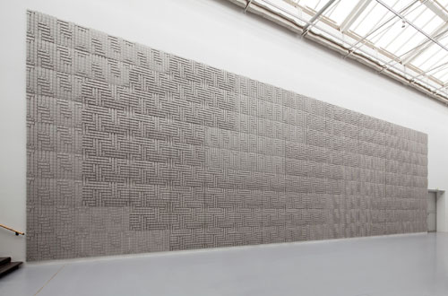 Thomas Bayrle. <i>Carmageddon</i>, 2012. Motorway relief composed of 153 cardboard elements. Courtesy the artist. Commissioned by dOCUMENTA (13) and produced by Dinkhauser Kartonagen GmbH, Innsbruck with the support of Galerie Johann Widauer, Innsbruck, Photograph: Anders Sune Berg.