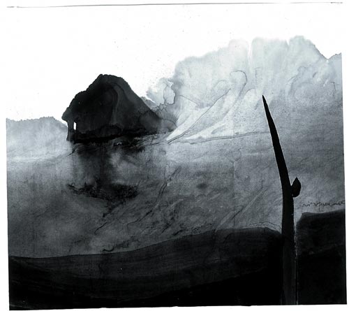 Gao Xingjian. Oblivion, 86 x 96 cm, 1997. Private collection.