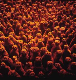 <em>Field for the British Isles</em>, 1993. A closer view of some of the 40,000 figures from Field for the British Isles. © Arts Council Collection, Hayward Gallery.