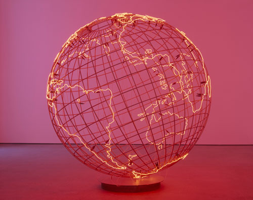Mona Hatoum. Hot Spot, 2006. Mixed media. Stainless steel and neon tube, 234 x 223 cm. David Roberts Collection, London.