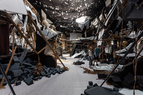 Thomas Hirschhorn, In-Between, installation view (2) at the South London Gallery, 2015. Courtesy Thomas Hirschhorn. Photograph: Mark Blower.