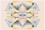 Genti Korini, Sun Patterns no.3, 2026. Colour pencils on millimetric paper, computer altered. Courtesy of the artist.