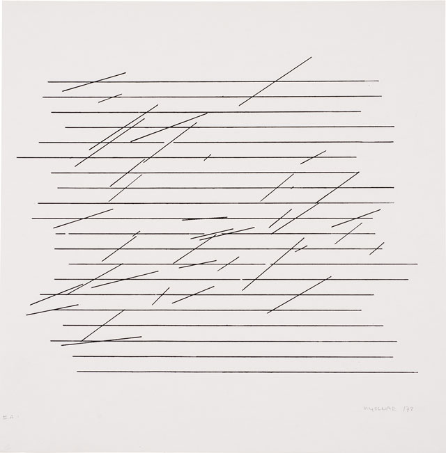 Vera Molnár. Untitled, 1972. Computer drawing, 30 x 30 cm (11¾ x 11¾ in). Courtesy The Mayor Gallery, London.