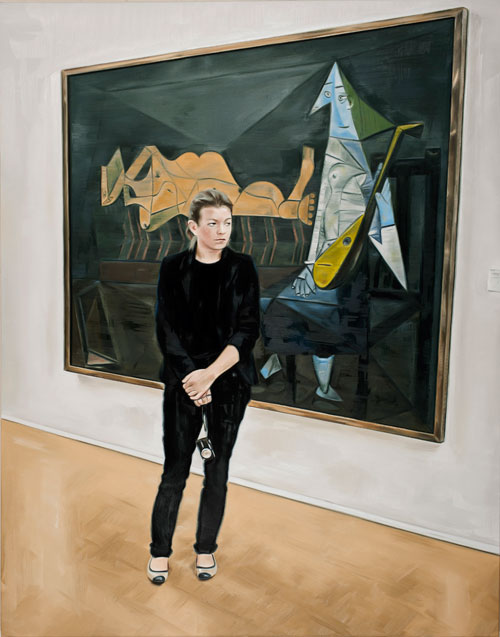 Marcin Maciejowski. L’Aubade (1942), 2015. Oil on canvas, 190 x 150 cm.