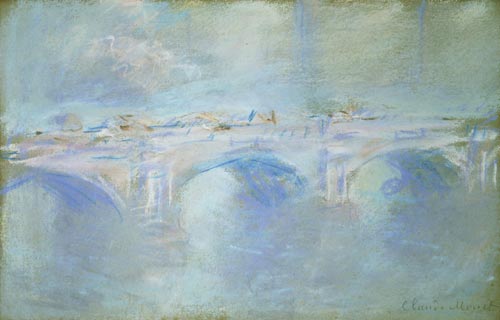 Claude Monet. <em>Waterloo Bridge,</em> c. 1901. Pastel on paper, 30.5 x 48 cm. Triton Foundation, The Netherlands