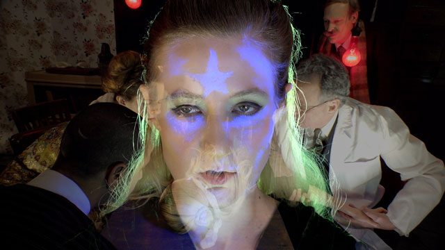 Tony Oursler. Imponderable. 2015-16. 5-D multimedia installation (colour, sound), 90 min. The Museum of Modern Art, New York. © 2016 Tony Oursler. Photograph: Jonathan Muzikar. Digital image © The Museum of Modern Art, New York.