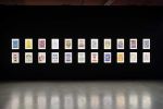 Suzanne Treister, HEXEN 5.0/Tarot, 2023–2025. Installation view, Pixel Pioneers, Depot of Museum Boijmans Van Beuningen, Rotterdam, 2026. Courtesy of the artist, Annely Juda Fine Art, London, and P·P·O·W Gallery, New York. Photo: Lotte Stekelenburg.