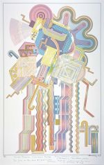 Eduardo Paolozzi, Allegro Moderato Fireman’s Parade (from ‘Calcium Light Night’), 1974-76. Screenprint on paper. Presented by the artist 1994. © The Paolozzi Foundation, Licensed by DACS/Artimage 2023.