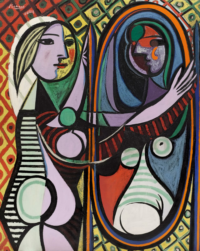 Pablo Picasso. Girl before a Mirror (Jeune fille devant un miroir), 1932. Oil paint on canvas
162.3 x 130.2 cm. The Museum of Modern Art, New York. Gift of Mrs Simon Guggenheim 1937. © Succession Picasso/DACS London, 2017.