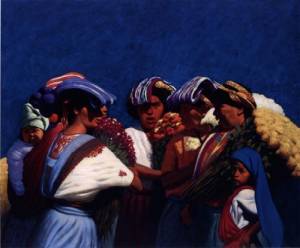 Elias Rivera.<em> Open Circle</em> 2005, oil on canvas, 50 x 60 in.