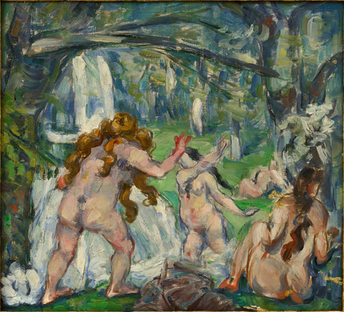 Paul Cézanne. Trois baigneuses c1875. Oil on canvas. Collection particulière. Photograph: Ali Elai, Camerarts.