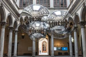 Tomás Saraceno, Aria installation at Palazzo Strozzi, Firenze. Photo ® Ela Bialkowska, OKNO Studio 2020.