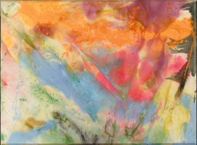 Sam Gilliam. After Glow, 1972. Acrylic and dye pigments on canvas, 6 ft 2 1/4 in x 8 ft 4 1/4 in x 2 in (188.6 x 254.6 x 5.1 cm). © Sam Gilliam. Courtesy of the artist.