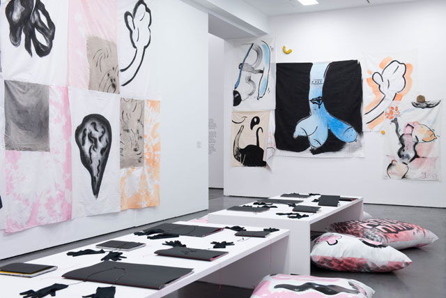 Sofia Stevi. Archive Room, installation view, turning forty winks into a decade, Baltic Centre for Contemporary Art, 2017.