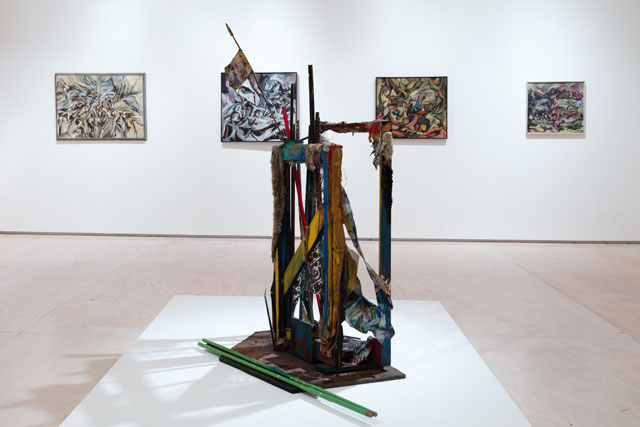 Installation view of Carolee Schneemann: Kinetic Painting, MoMA PS1, New York, October 22, 2017 to March 11, 2018. Image courtesy MoMA PS1. Photograph: Pablo Enriquez.