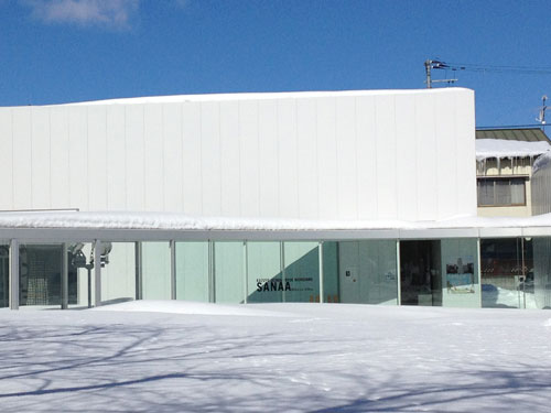 Ryue Nishizawa. Exterior view of the Towada Art Center, 2005–08.