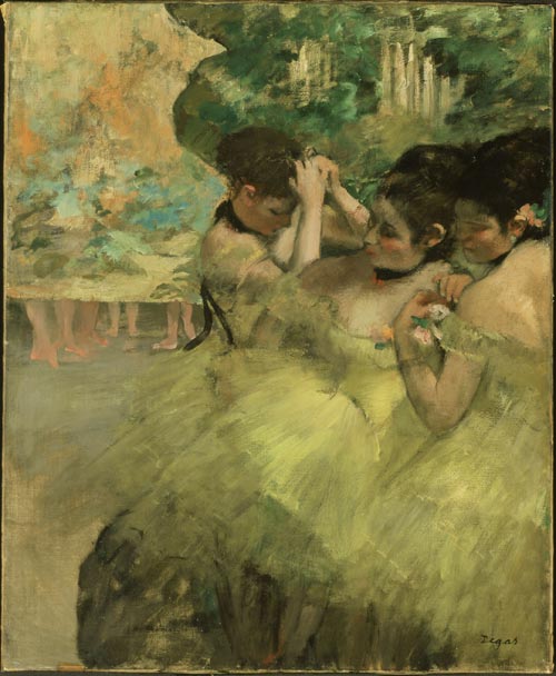 Edgar Degas (1834-1917). Yellow Dancers 1874-76. Oil on canvas © The Art Institute of Chicago