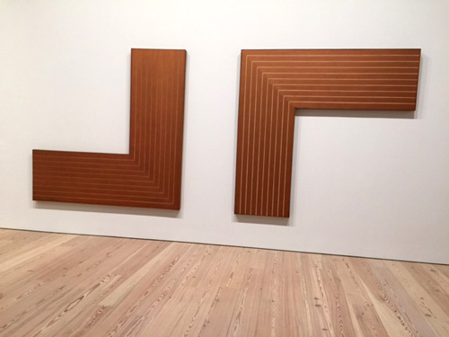 Frank Stella. Creede I and II, 1961. Copper oil paint on canvas. Photograph: Jill Spalding.