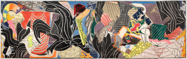 Frank Stella. The Fountain, 1992. Colour woodcut, etching, aquatint, relief, drypoint, screenprint, collage. National Gallery of Australia, Canberra. Gift of Orde Poynton Esq. CMG 1999.