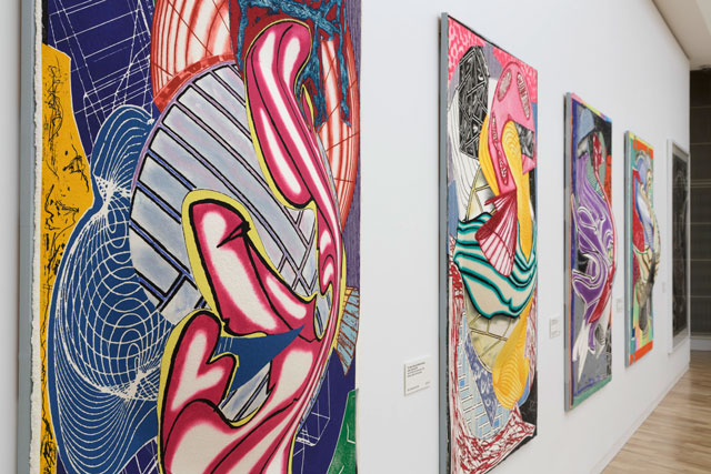 Frank Stella: The Kenneth Tyler Print Collection, installation view, National Gallery of Australia, Canberra, 2016.