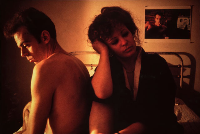 Nan Goldin. Self-Portrait in Kimono with Brian, NYC, 1983. Chromogenic Print, 73 x 104 cm. National Museum of Women in the Arts, Promised Gift of Steven Scott, Baltimore, in honour of the Tenth Anniversary of the National Museum of Women in the Art. © Nan Goldin, Courtesy Matthew Marks Gallery. Photograph: Lee Stalsworth.