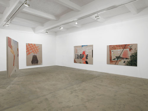 Caragh Thuring, exhibition view (3), Chisenhale Gallery, 2014. All works 2014. Commissioned by Chisenhale Gallery. Courtesy the artist and Thomas Dane Gallery. Photograph: Andy Keate.