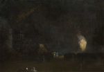 James McNeill Whistler, Nocturne: Black and Gold - The Fire Wheel, 1875-77. Tate.