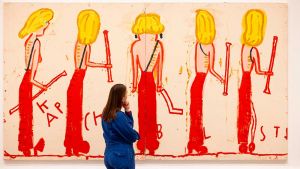 Don’t be fooled by the cartoonish depictions, Wylie is constantly finding new ways of thoughtfully hiding her pictorial intelligence, and in this show her skill and humour are at the fore