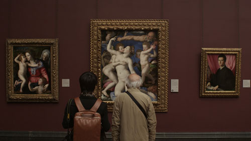 Bronzini. An Allegory with Venus and Cupid, c1545. National Gallery film still, courtesy of Zipporah Films Inc.