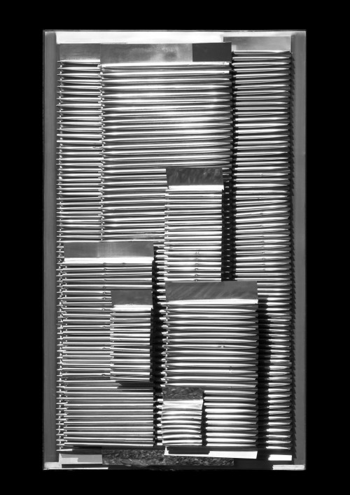 Heinz Mack. New York, New York, 1963. Aluminium on wood, 160 x 100 x 20 cm. Private collection. © Heinz Mack. Photograph: Heinz Mack.