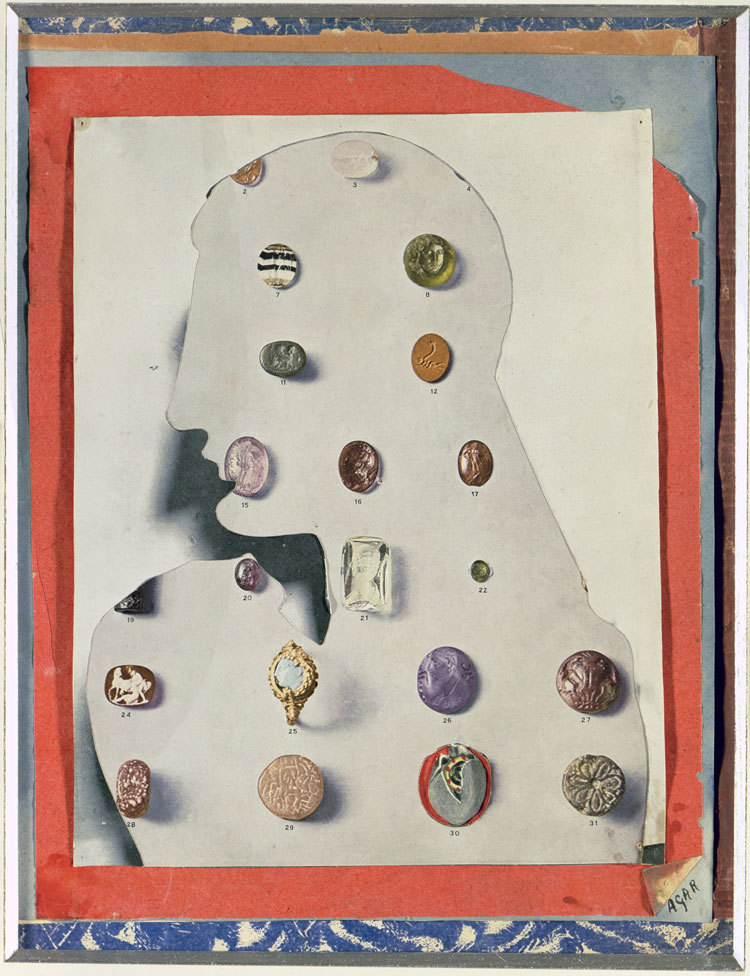 Eileen Agar, Precious Stones, 1936. Collage on paper, 26 x 20.9 cm. Courtesy of Leeds Museums and Galleries. © Estate of Eileen Agar / Bridgeman Images.