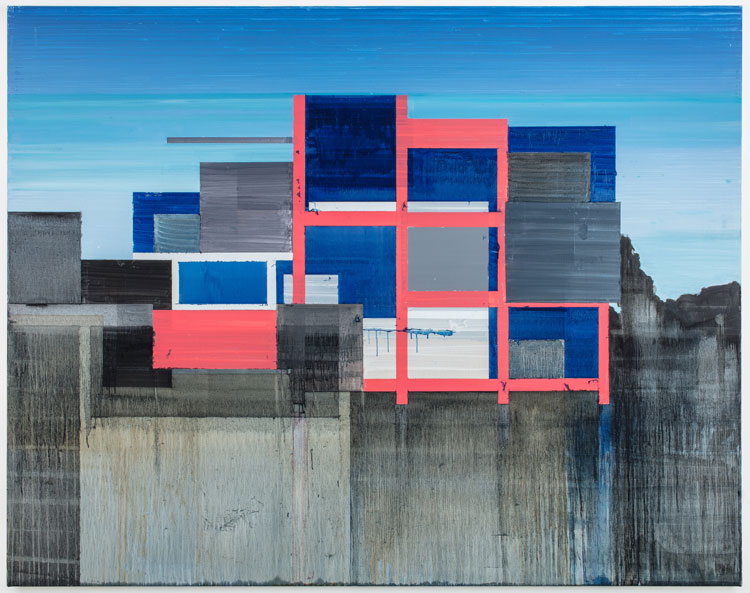 Hurvin Anderson. Higher Heights, 2020. Acrylic, oil on linen, 150 x 190 cm (59 1/8 x 74 3/4 in). 
© Hurvin Anderson. Courtesy the artist and Thomas Dane Gallery. Photo: Richard Ivey.
