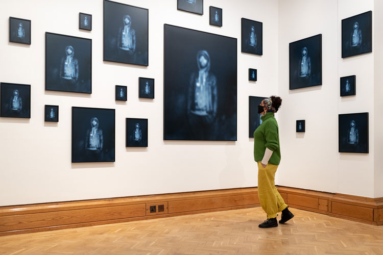 Carrie Mae Weems. Repeating the Obvious, 2019 (detail). Courtesy the artist, Jack Shainman Gallery, New York and Galerie Barbara Thumm, Berlin. Installation view: Artes Mundi 9. Photo: Polly Thomas.