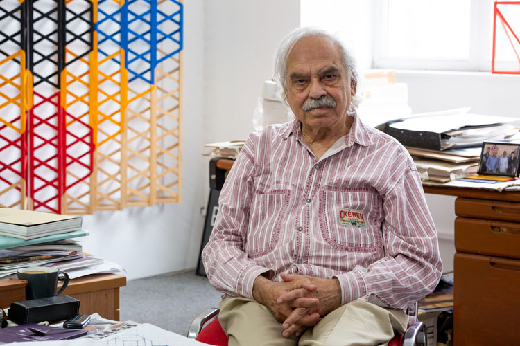 Rasheed Araeen. The Artist in Time: A Generation of Great British Creatives. Photo: Ollie Harrop.