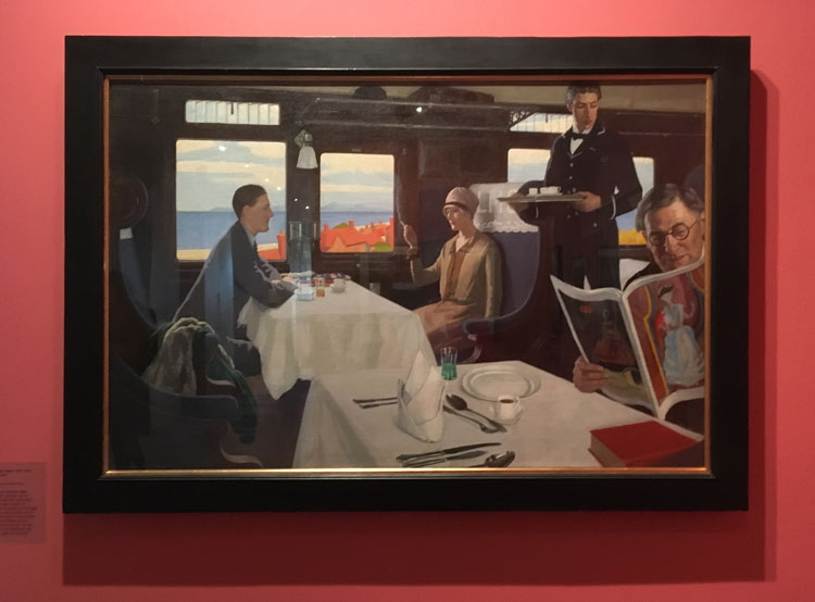 Restaurant Car by Leonard Campbell Taylor, c1935. Installation view. Photo: Veronica Simpson.