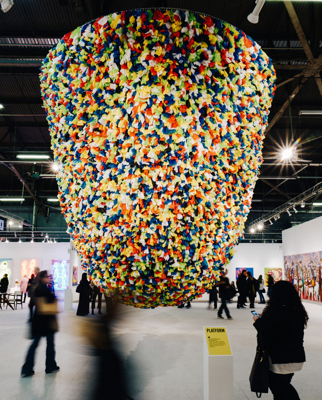 Pascale Marthine Tayou, Plastic Bags, 2019. Presented by Richard Taittinger Gallery, New York, and Galleria Continua, San Gimignano, Beijing, Les Moulins, Havana. Photo @ Mike Vitelli.