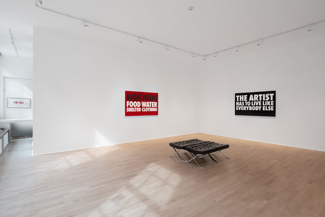 Billy Apple, The Artist Has to Live Like Everybody Else, 1962–2018, installation view, The Mayor Gallery, London 2018.