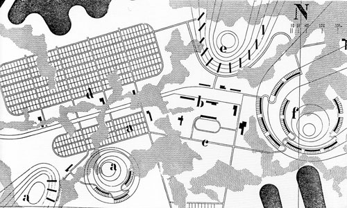 Architectural design research with MIT students: ‘An American Town in Finland’ (1940).